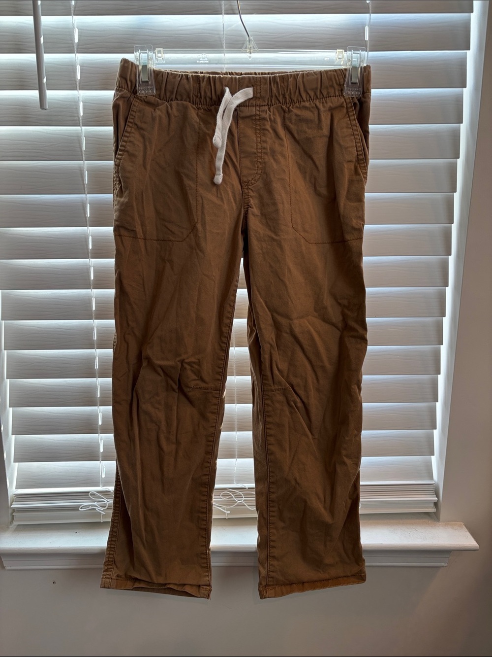 Cat & Jack Boys' Brown Drawstring Chinos